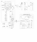 Engine Sump Lubrication Diagram and Parts List for 44L777-0128-B1  Briggs and Stratton Engine